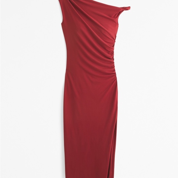 Abercrombie & Fitch One Shoulder Red Dress - Picture 5 of 5